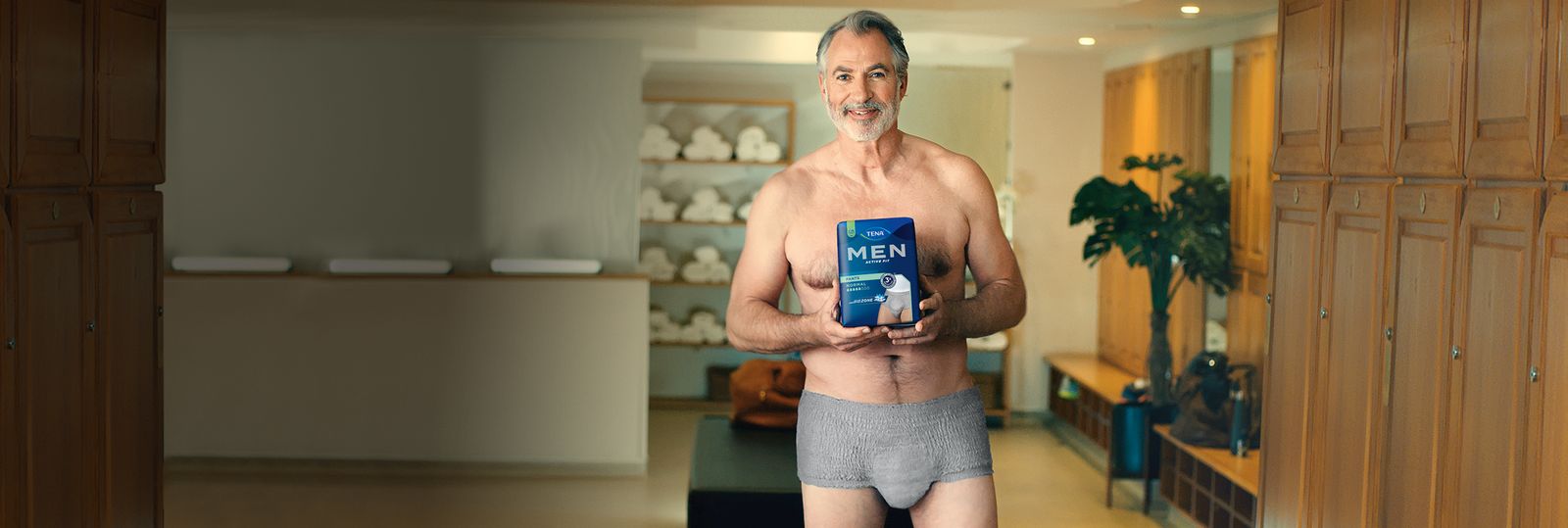 TENA Men Active Fit Pants – Inkontinenzunterwäsche für den Mann: neu in grau